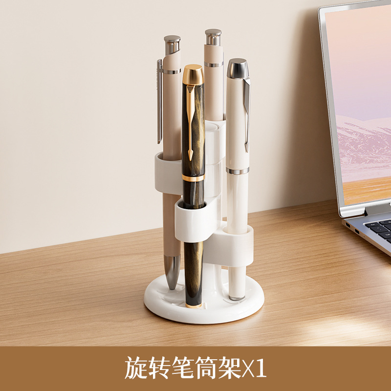 【オリジナル】回転筆立て化粧ブラシ収納筒分格テーブル化粧品収納棚トイレ歯ブラシホルダー