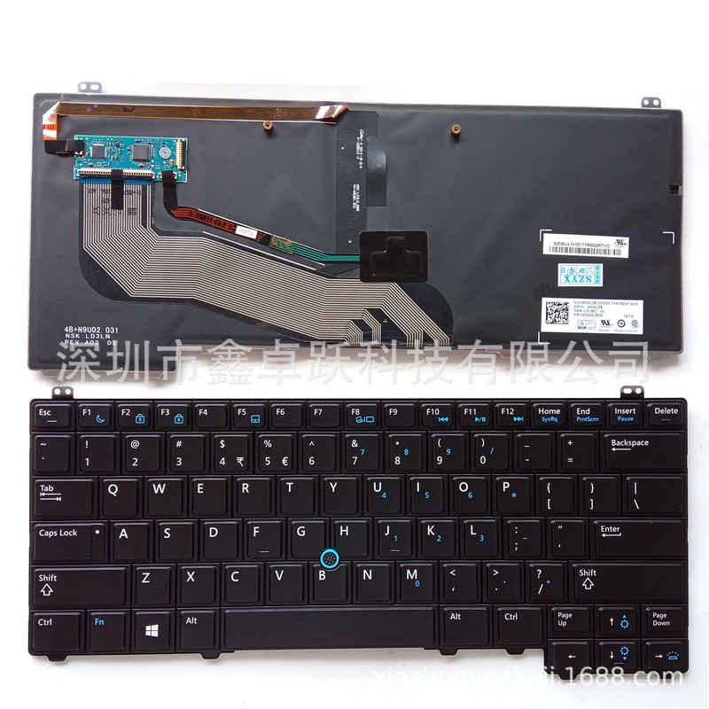 US applicable to Dell Latitude E5440 laptop keyboard with pointing with backlight