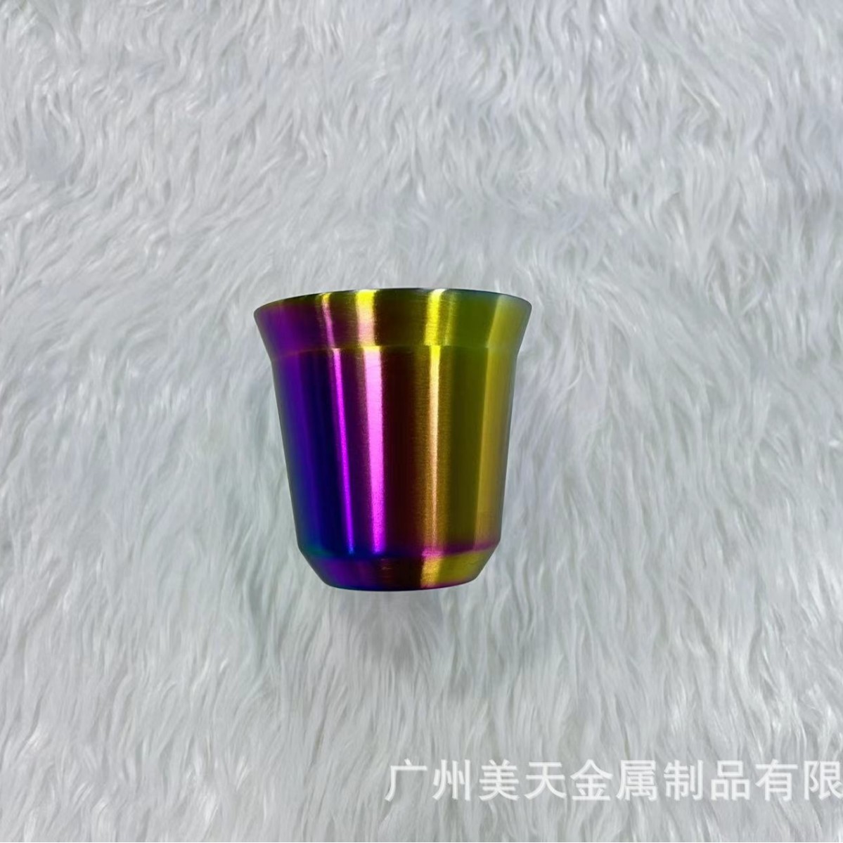 Copa de vino de acero inoxidable de doble capa Taza aislada taza de café pequeña copa de vino pequeña capacidad taza de té portátil en stock Taza para niños