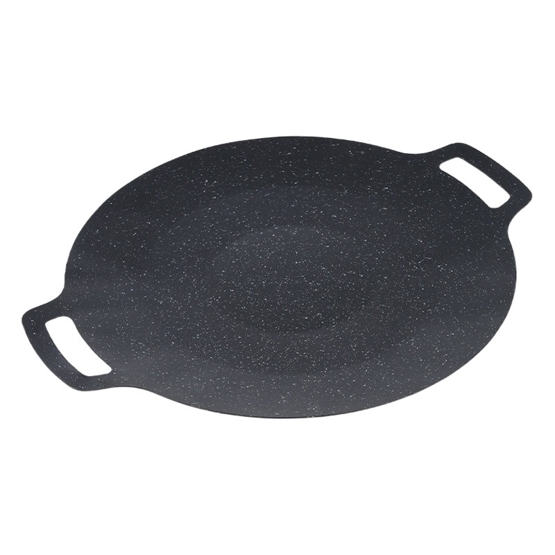 TikTok Popular Zibo Barbecue Maifan Stone Non-stick Baking Pan Outdoor Korean Takeaway Barbecue Pan Universal Portable Frying Pan