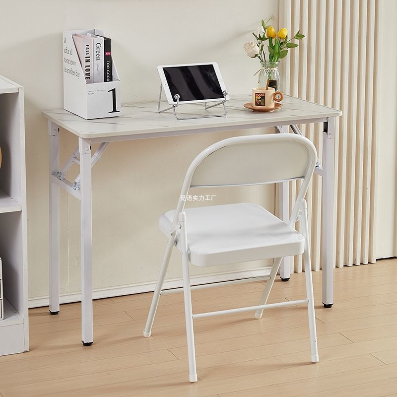 Mesa plegable simple mesa de comedor casera de alquiler de casa pequeña mesa de comedor mesa de computadora mesa de barra larga mesa de entrenamiento