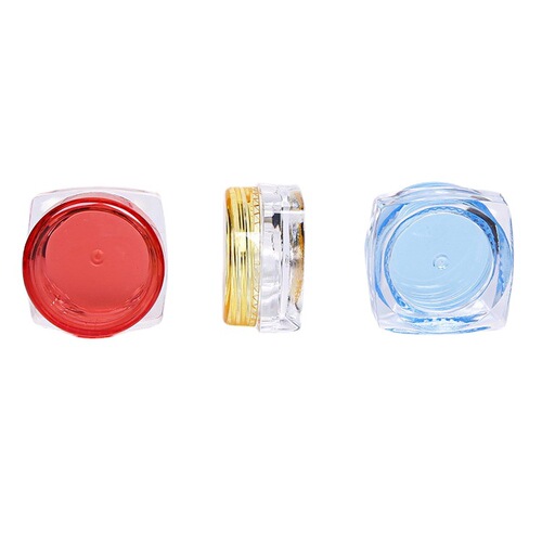 3g/5g square base cream box, cream jar, cosmetic packaging, partition box, trial size small sample jar