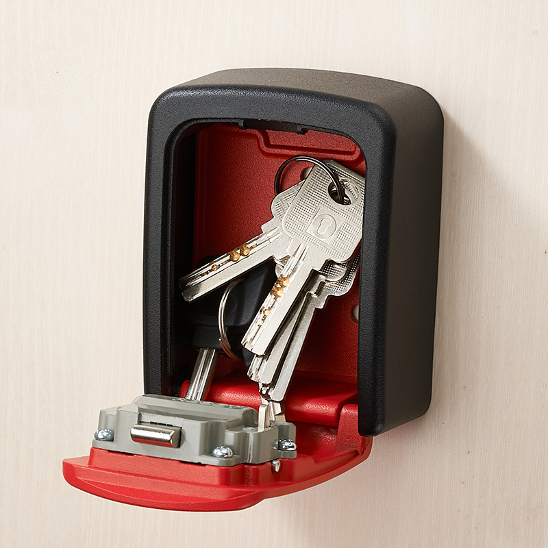 Decoración caja de llaves contraseña sitio de construcción puerta antirrobo ingeniería de pared cerradura de entrada llave caja de ojo de gato aleación de aluminio