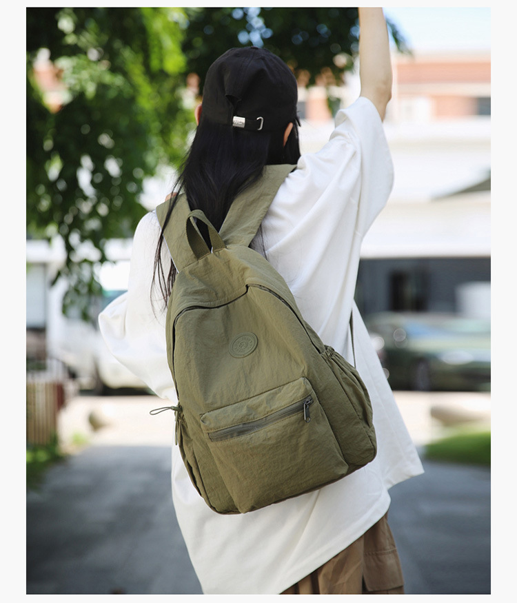 2024 Bergsteiger Reise Neuer koreanischer Stil Schulrucksack Schüler Rucksack Gymnasialschüler Mittelschüler Einfarbiger einfacher Rucksack