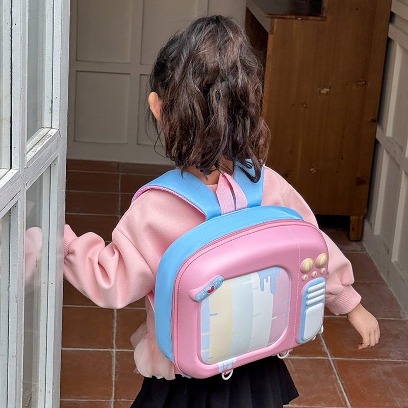 Cartoon lindos niños y niñas bolsas de cáscara de huevo creativas de TV modelado jardín de infantes bolsas escolares bebés nuevas bolsas para niños