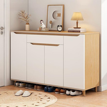 轻奢烤漆入户门口鞋柜家用带换鞋凳现代简约收纳储物柜