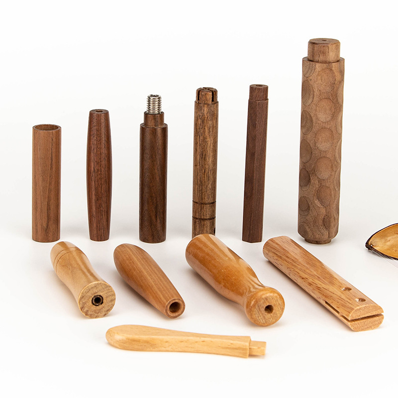 木の取っ手の家具の茶器の台所の木製の取っ手の金属の刃物の木の取っ手の部品のメーカーは直接供給します。|undefined