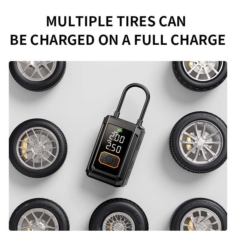 Car Air Pump Portable Tire Inflator Intelligent Wireless XM01