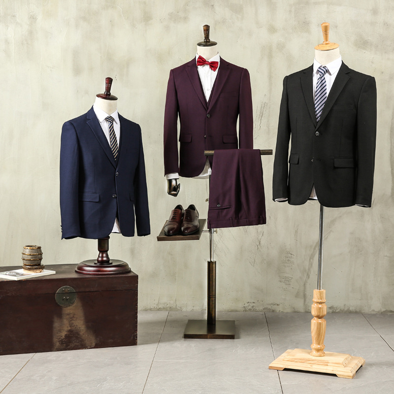 Model Props Male Full Body Mannequin Suit Shop Western Suit Display Model Window Dummy Half Body Model Clothes Rack