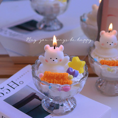 Creative Scented Candle Cute Bear Girl Gift Birthday Decor Niche Fragrance Gift Wholesale