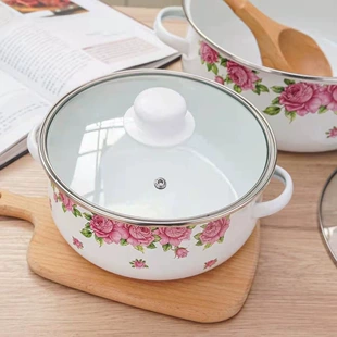 Эмалированная кастрюля с ручками утеплённая для плиты