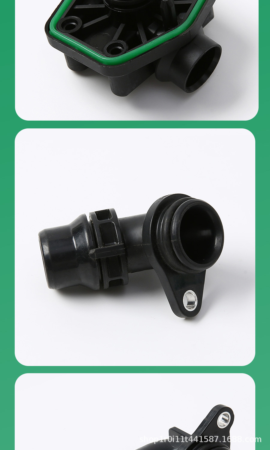 Car accessories suitable for Tesla Model 3/Y cooling water pipe four-corner connector main battery cooling pipe adapter