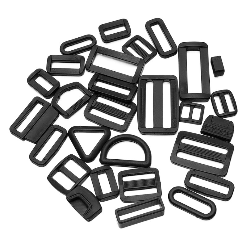 Factory stock luggage accessories plastic Japanese buckle plastic adjustment buckle strap three-gear adjustment buckle