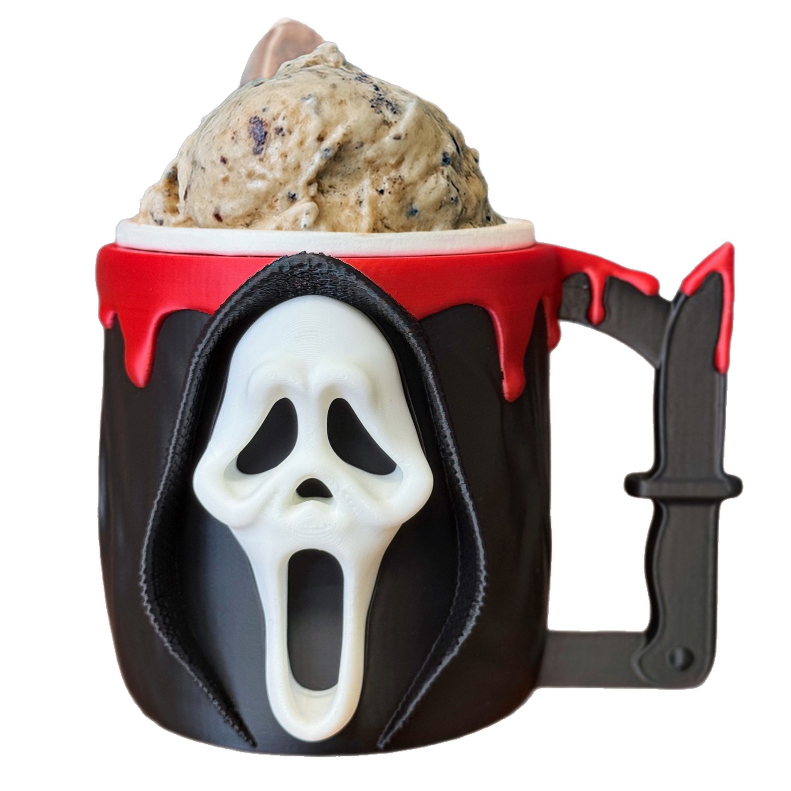Nuevos productos transfronterizos Halloween Ghost Face Ice Cream Pint Holder