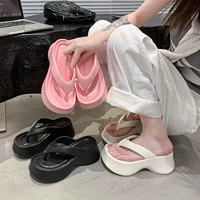Flip flops, slippers, deodorized high fashionable footwear platform, soft sole