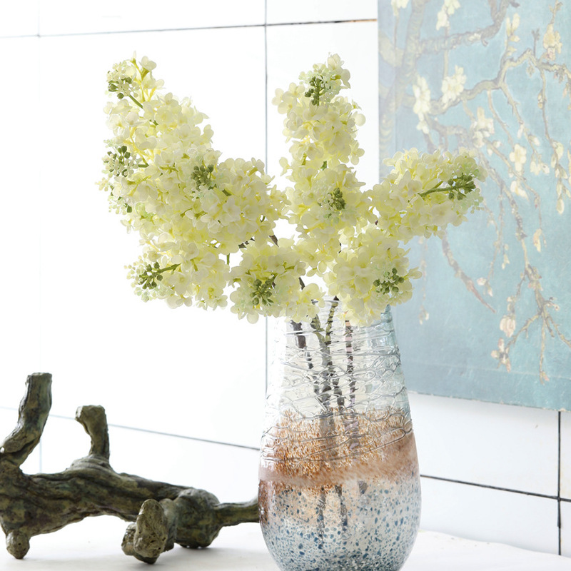 Artificial Flower 3D Printed Glue-On Lilac Flower Wedding Arrangement Realistic Touch Wedding Bouquet Decoration Fake Flower Lilac Realistic Touch