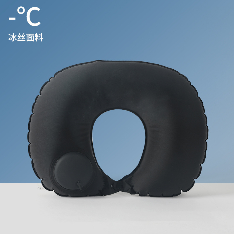 植毛空気入れu型枕自動tpu押圧旅行枕牛乳糸エア枕旅行三宝代発|undefined