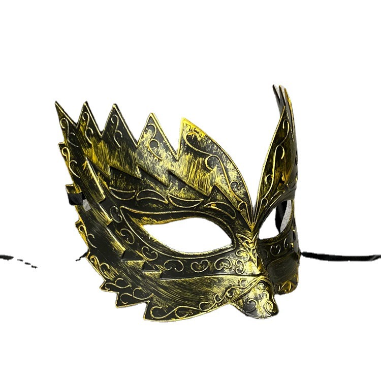 Bronze antique metal mask, halloween