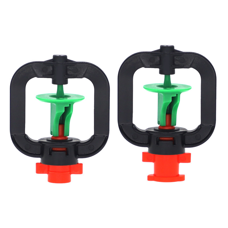 Micro boquilla de pulverización Fujian marco rotatorio invernadero de pulverización de enfriamiento humidificación ligera niebla inserta set de pulverización de elevación de púas sin impuestos