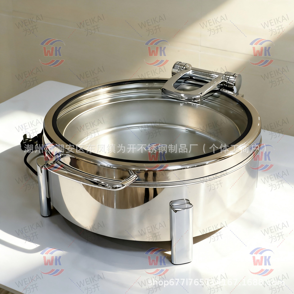 Horno de comedor inteligente de aislamiento térmico de inducción automática de acero inoxidable 304 de alta gama horno de solapa de desayuno horno de calentamiento eléctrico comercial horno de Buffy