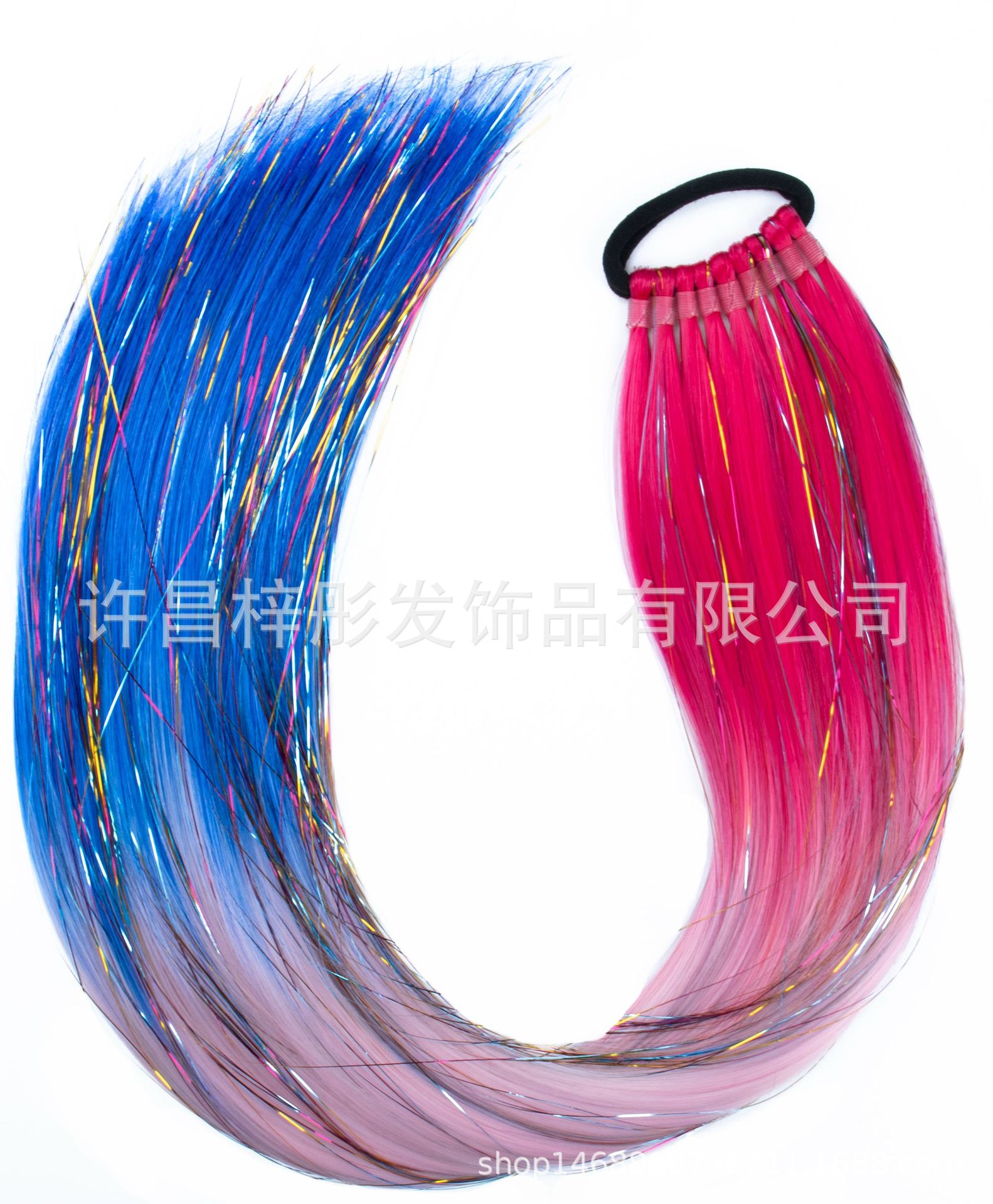 Moda EZ trenza color láser largo caballo cabello peluca color trenza sucia tendencia 9 caballo de oro y plata