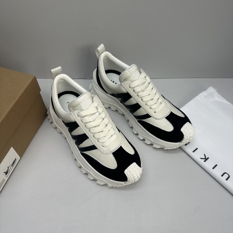 High INUIKII2025 New Leather Casual Sports Forrest Gump Shoes Ins European Super Popular Fashion All-match Jogging Shoes