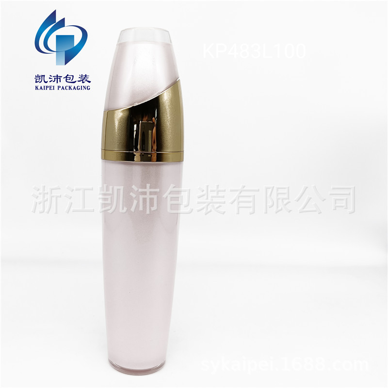 新款鹅蛋形亚克力膏霜瓶系列 鼓形 飘带乳液瓶 肌底液30 50 100ml