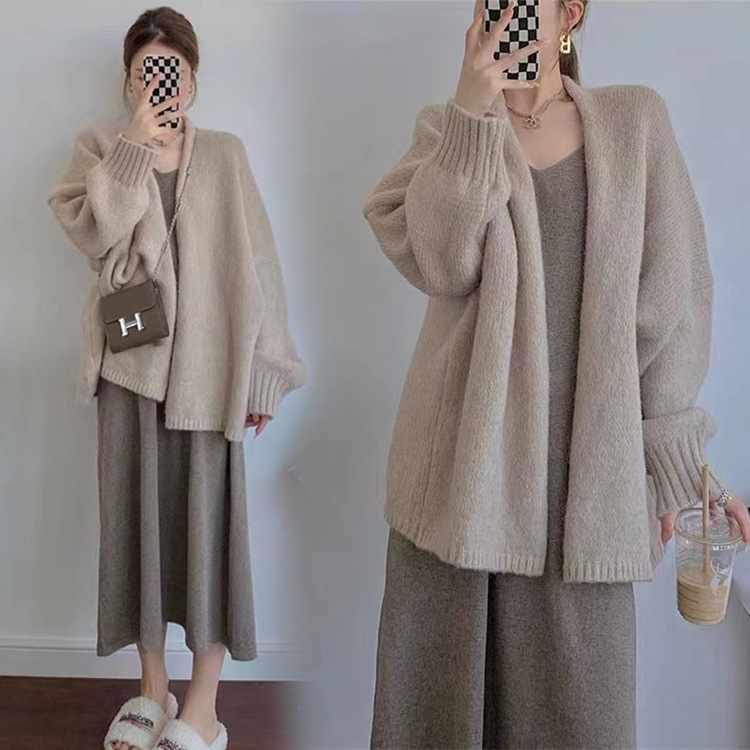 Pregnant women's clothing autumn dress Net red suit fashion autumn 2022 new spring and autumn sweater coat women's winter clothing