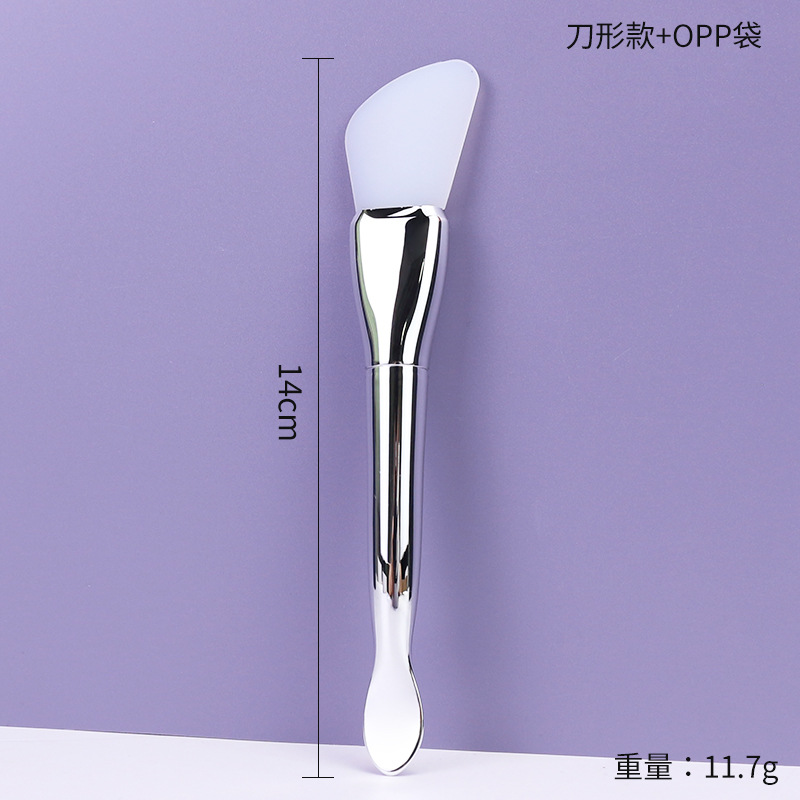 Cuchara de excavación en forma de melón plateado en forma de cuchillo pequeño/bolsa OPP