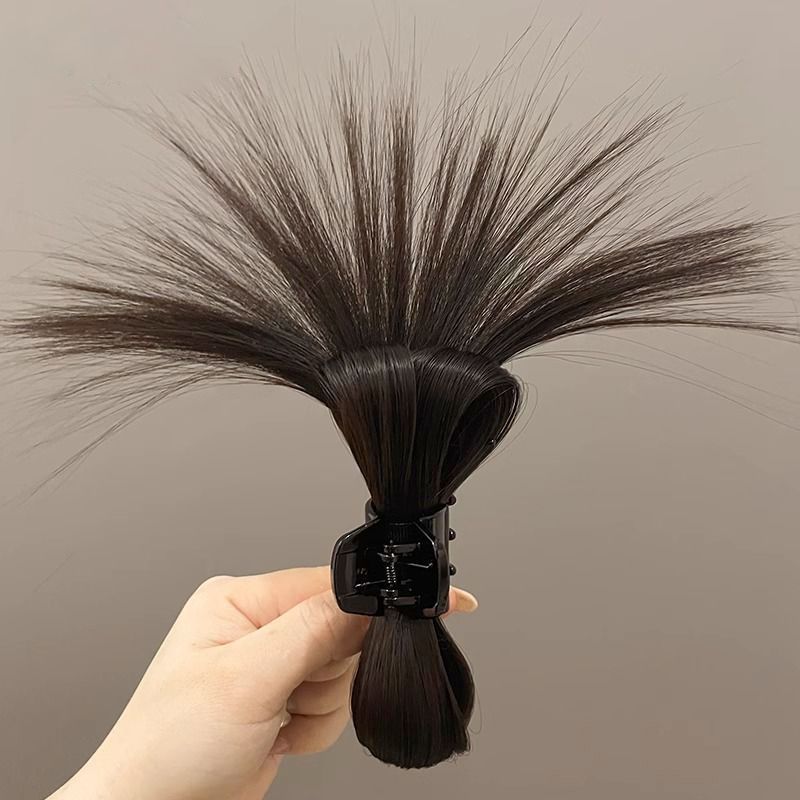 羽毛ダスター、羽根玉ヘアクリップ、新しいハーフタイヘアクリップ、ハイポニーテール、鶏の巣ヘアウィッグ、ホットガールヘッドギア卸売|undefined
