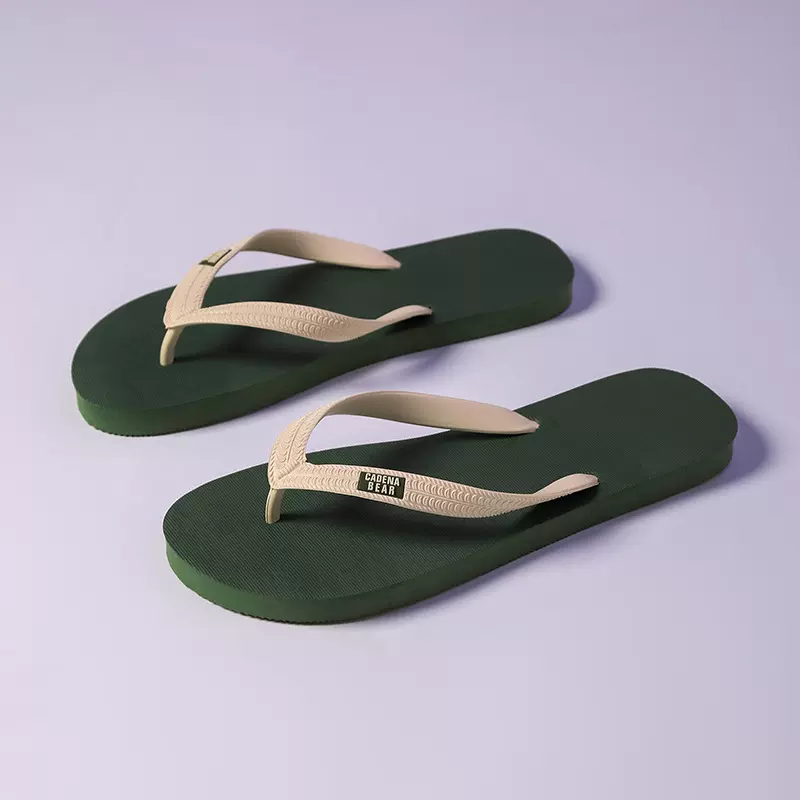 人字拖男士夹脚外穿防滑透气拖鞋 EVA复古厚底不臭脚沙滩耐磨凉拖