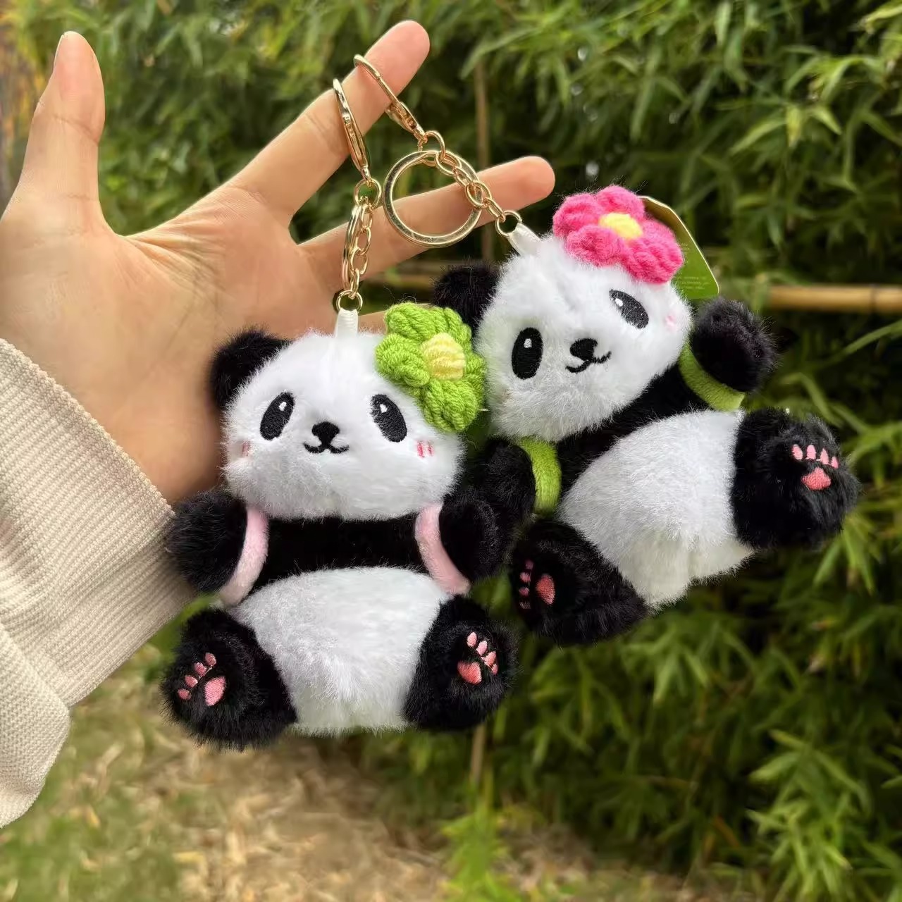 Chengdu Panda Pendant Doll Doll Keychain Fortune Stuffed Pendant Gift Cultural and Creative Souvenirs for Female Students