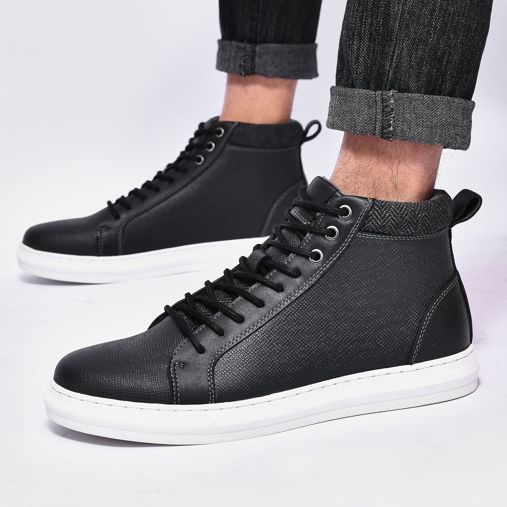 Stivali Martin da uomo Stivaletti alla caviglia Stivali da moto da uomo Stivali eleganti casual Stivali Chukka impermeabili_voghion.com