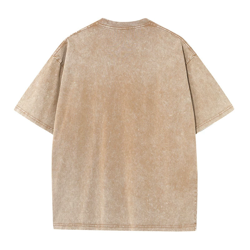 Cotton retro short sleeve T-shirt, oversize