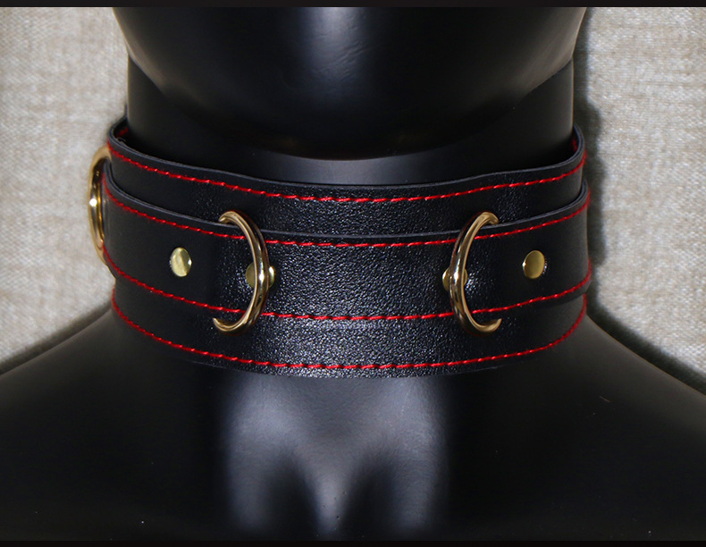 SM Bondage Set with Collar, Traction Chain, Hand and Foot Cuffs — detail image 6
