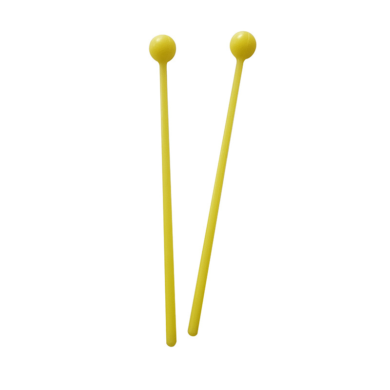 Fábrica al por mayor instrumento de percusión Orff martillo negro mano que sostiene niños jugando ayudas didácticas tambor palo tambor martillo