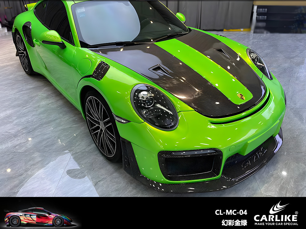 Carlake color mágico cambiando el color del coche completo película cambiante fantasía volcánica película de cuerpo gris superficie brillante película de coche completo