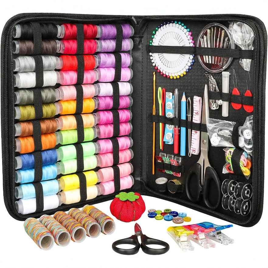 Cross-border hot-selling sewing bag 206 pieces cross-mirror…