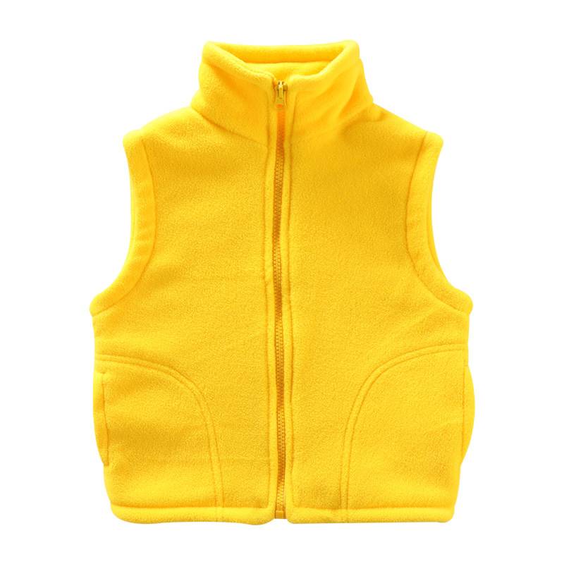 Chaleco de ropa exterior para niños al por mayor ropa de invierno de primavera y otoño niños pequeños medianos y grandes niños y niñas cardigan polar ropa de jardín de infantes chaleco