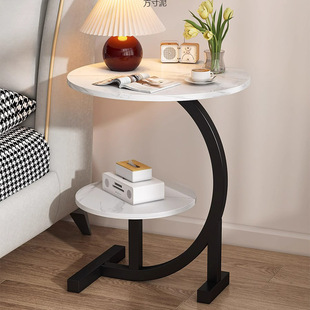 Sofa Side Table Cabinet Living Room Home Coffee Table Small Round Table Internet Celebrity Modern Simple Rental House Bedside Table Balcony Side Cabinet