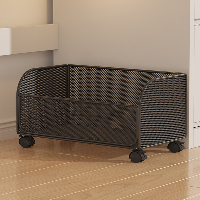 Bookshelf Fidelization Rack by Desk Layered Shelf by Study Table Small Bookcase Floor Movable Book Storage Pulley