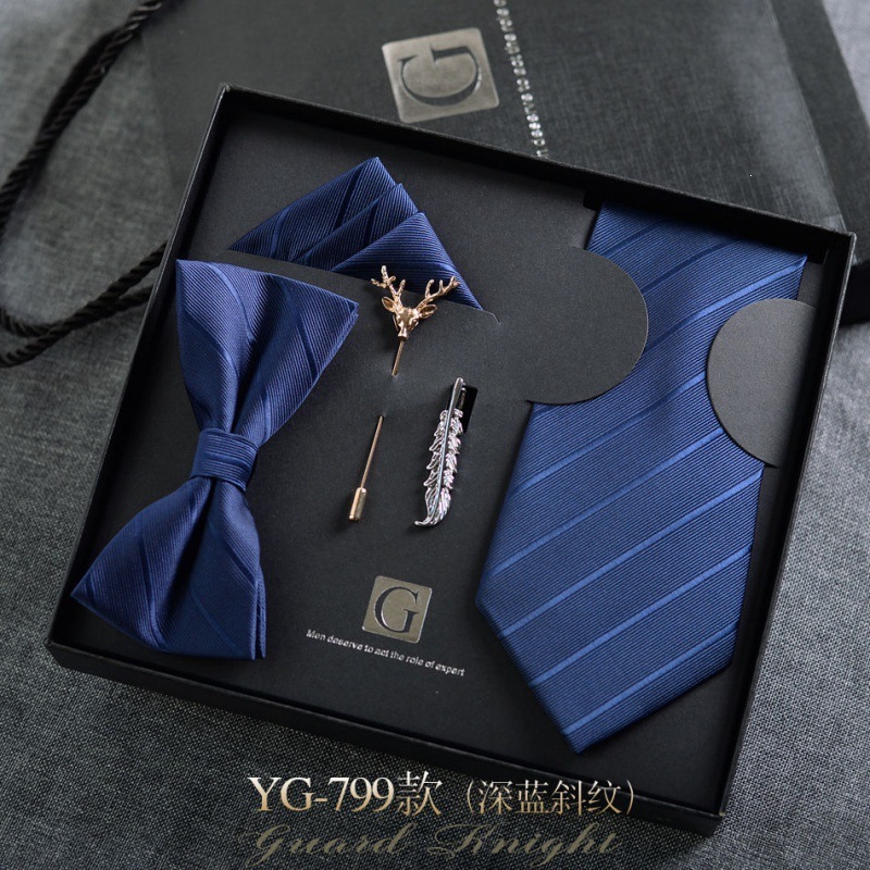 Caja de regalos de boda de novio formal europeo y americano corbata casual coreana para niños regalos de San Valentín sin golpear image 11