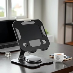新型金属回転タブレットスタンド360怠け者スタンド携帯折りたたみ昇降調整タブレットスタンド