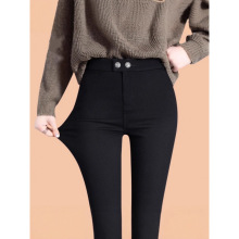 打底裤女外穿2025年新款春秋薄款高腰修身弹力显瘦加绒小脚铅笔裤