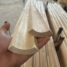 橡胶实木包角四分之一圆弧形填充条瓦片收口中纤密度板内衬阳角线