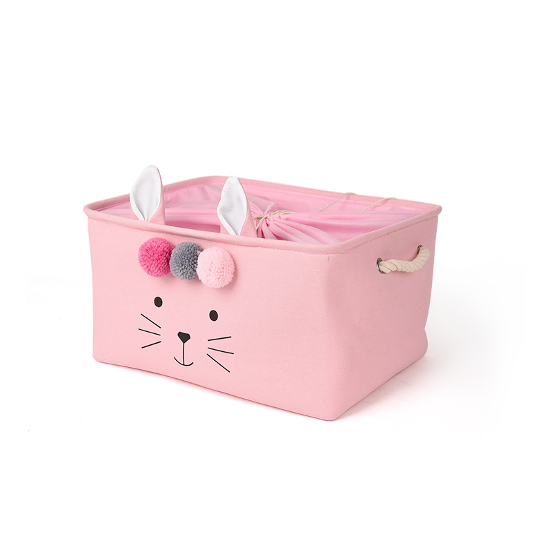 Ropa y juguetes caja de almacenamiento hogar tela ropa interior cesta de almacenamiento