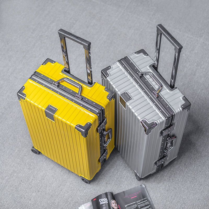 Luggage Suitcase for Women, Trolley Box for Men, Strong and Durable Alloy Aluminum Frame Luggage, Student Large-Capacity Suitcase, Password Box Luggage Suitcase for Women, Trolley Box for Men, Strong and Durable Alloy Aluminum Frame Luggage, Student Large-Capacity Suitcase, Password Box