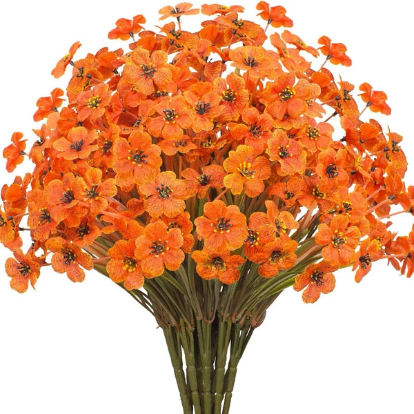 Orange grass orange violet