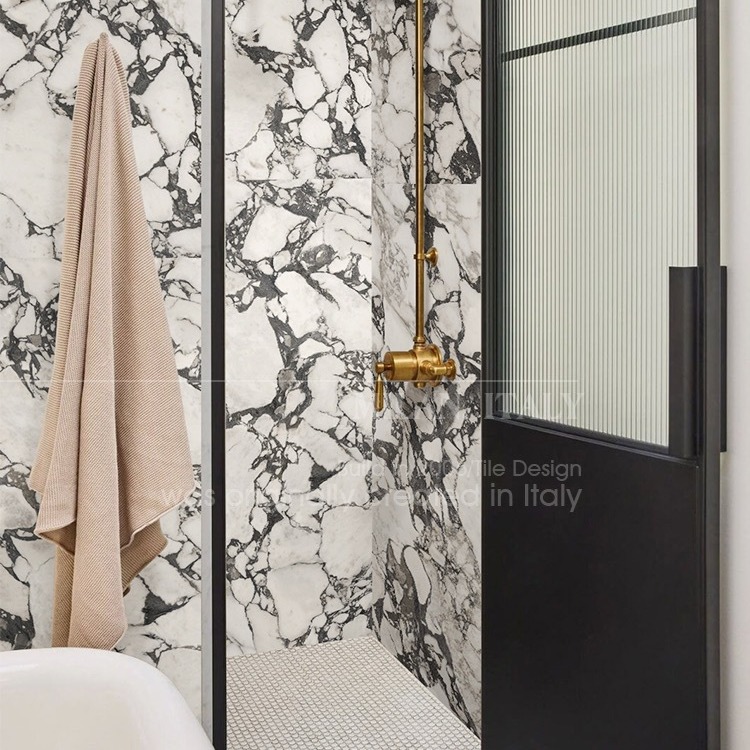 宝格俪黑轻奢大花白大理石瓷砖600x1200卫生间墙砖广东柔光地砖