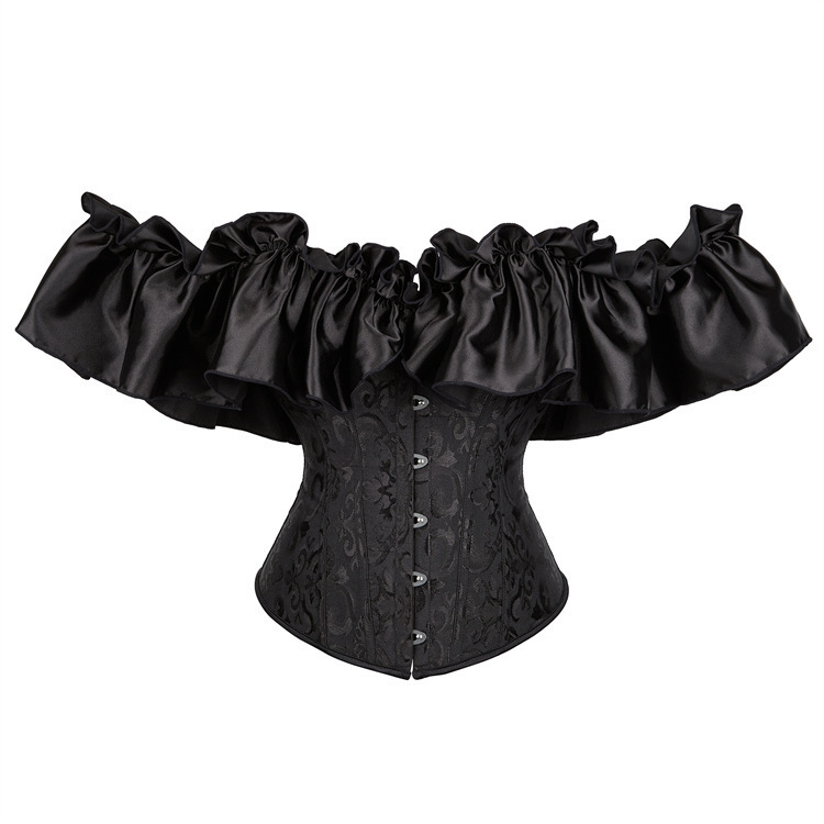 Court-Style Corset, Classical Wedding Dress Waist-Cinching Top, Slimming and Figure-Flattering Retro Mesh Sleeve Outerwear, Fishbone Corset Court-Style Corset, Classical Wedding Dress Waist-Cinching Top, Slimming and Figure-Flattering Retro Mesh Sleeve Outerwear, Fishbone Corset